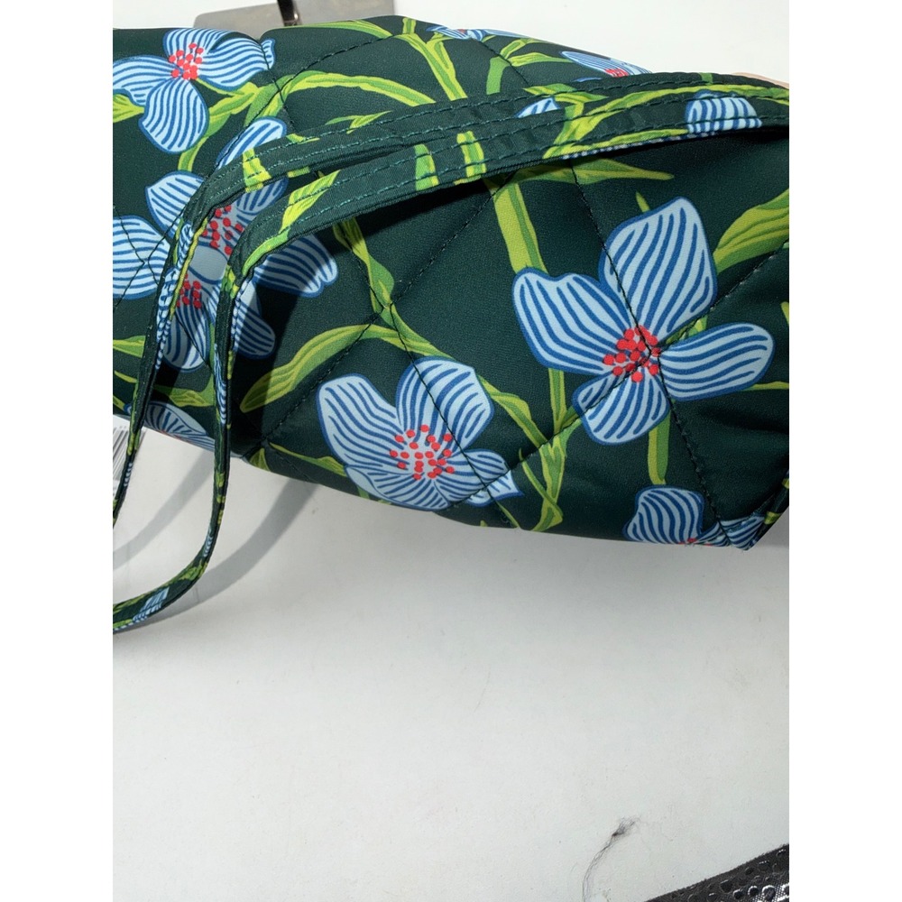 Vera Bradley Ultralight Crossbody Bag Charlotte Stripes Green Floral 28740-22015 - Picture 9 of 13